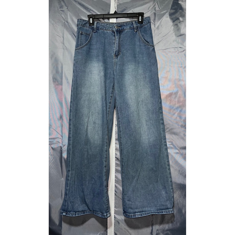 Dazy X StarSeries Women's Wide Leg Jeans Light Wash Size Large